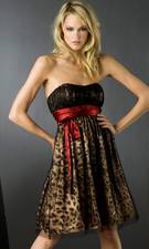 Flip leopard print dress