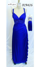 Betsy and Adam 019416 Blue Dress