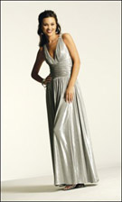 Faviana 6106 Silver Dress