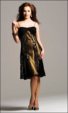 Faviana 6201 Black Gold Dress