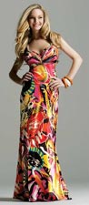 Faviana 6300 Printed Dress