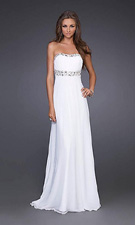 La Femme 15027 White Dress