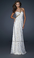 La Femme 17805 White Dress