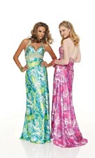 Mori Lee 8516 Turquoise/Fuchsia Dress