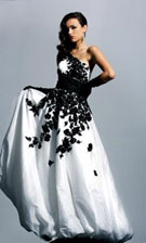Sherri Hill 1007 Black/White Dress
