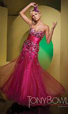 Prom Dress Designers on Our Fashion Choice     Pink Tony Bowls Long Designer Prom Dress