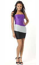 Atria 5140 Purple/Silver/Black Dress