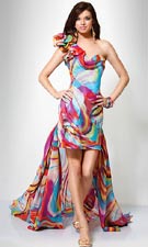 Jovani 7217 Blue/Multi Dress