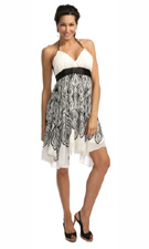 Kitty 4940 White/Black Dress