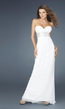 La Femme 14302 White Dress