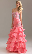 Night Moves 6425 Pink Dress