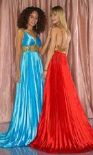 Tiffany 1691015 Light Blue/Red Dress